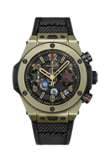 Load image into Gallery viewer, Hublot Big Bang Reloaded Magic Gold 421.MX.1133.NR.RLD - cassa oro 18kt lucidato - cinturino gomma e tessuto nero - quadrante scheletrato