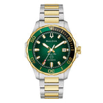 Load image into Gallery viewer, Bulova Marine star 200m 98B467 - bracciale acciaio e dorato - cassa acciaio - quadrante verde smeraldo con datario
