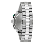 Load image into Gallery viewer, Bulova Racer 98B468 - cassa e bracciale acciaio - quadrante verde con cronografo e datario