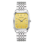 Load image into Gallery viewer, Bulova Tony Bennett 96B471 - bracciale e cassa acciaio - quadrante giallo con datario