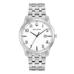 Load image into Gallery viewer, Bulova Sutton Classic 96B474 - bracciale e cassa acciaio - quadrante bianco con datario