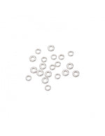 Load image into Gallery viewer, Bustina con 5 componenti rondelle bold in argento 925, confezionati per personalizzare gioielli.