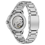 Load image into Gallery viewer, Citizen Aviator Mecha Automatico NJ0190-51X - bracciale e cassa acciaio - quadrante verde scuro con datario - fondello