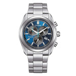 Load image into Gallery viewer, Citizen Super Titanio Crono AT2590-59L - bracciale e cassa titanio - quadrante blu con datario e cronografo