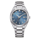 Load image into Gallery viewer, Citizen Metropolitan BM7620-83M - bracciale e cassa acciaio - quadrante azzurro con datario