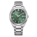 Load image into Gallery viewer, Citizen Metropolitan BM7620-83Y - bracciale e cassa acciaio - quadrante verde con datario