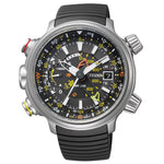 Load image into Gallery viewer, Citizen Altichron Eco Drive Super Titanio BN4021-02E - cassa titanio - cinturino liquid rubber nero - quadrante nero multifunzione