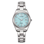Load image into Gallery viewer, Citizen Lady Super Titanio EW2601-81M - bracciale e cassa titanio - quadrante turchese con diamanti - datario