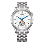 Load image into Gallery viewer, Citizen Automatico NH9131-73A - bracciale metallo - cassa acciaio - quadrante bianco