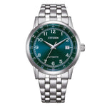 Load image into Gallery viewer, Citizen Classic Automatic NJ0210-56M - bracciale e cassa acciaio - quadrante blu con datario