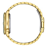 Load image into Gallery viewer, Citizen Tsuyosa Shore NJ0232-53X - bracciale e cassa acciaio placcato oro - quadrante e ghiera verdi oliva - datario