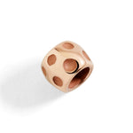 Load image into Gallery viewer, Componente granello in oro rosa 9K con superficie liscia e forma organica, dettaglio lucido.