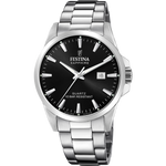 Load image into Gallery viewer, Festina Classic F20024/4 - bracciale e cassa acciaio - quadrante nero con datario
