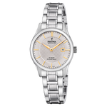 Load image into Gallery viewer, Festina Classics F20068/4 - bracciale e cassa acciaio - quadrante argento con indici e lancette colore oro - datario