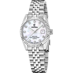 Load image into Gallery viewer, Festina Classic steel F20087/1 - bracciale e cassa acciaio - quadrante madreperla con datario e brillanti