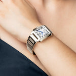 Load image into Gallery viewer, Festina On the Square F20679/1 - bracciale e cassa acciaio - quadrante argento con datario - polso