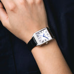 Load image into Gallery viewer, Festina On the Square F20682/3 - cinturino nero in pelle - cassa acciaio - quadrante argento con datario - polso