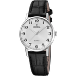 Load image into Gallery viewer, Festina Classic F20691/1 - cinturino pelle nero - cassa acciaio - quadrante argento