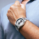 Load image into Gallery viewer, Festina Timeless Chronograph F20694/1 - bracciale e cassa acciaio - quadrante grigio con cronografo e datario - polso