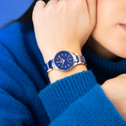 Festina Ceramic F20752/5 - cassa ceramica grigia - bracciale acciaio grigio/blu - quadrante blu