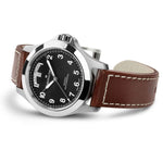 Load image into Gallery viewer, Hamilton Khaki Field King Day-date H64475531 - cassa acciaio - cinturino marrone in pelle - quadrante nero con datario