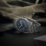 Load image into Gallery viewer, Hamilton Khaki Field Mechanical H69439131 - cassa e bracciale acciaio - quadrante nero
