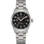 Load image into Gallery viewer, Hamilton Khaki Field Mechanical Power Reserve H69509130 - bracciale e cassa acciaio - quadrante nero con indicatore di carica