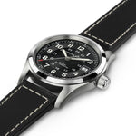 Load image into Gallery viewer, Hamilton Khaki Field Auto H70455733 - cassa acciaio - cinturino nero pelle - quadrante nero con datario