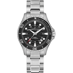 Load image into Gallery viewer, Hamilton Khaki Navy auto H82415130 - bracciale e cassa acciaio - quadrante nero con datario
