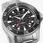 Load image into Gallery viewer, Hamilton Khaki Navy auto H82415130 - bracciale e cassa acciaio - quadrante nero con datario