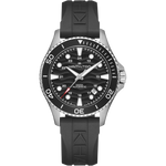 Load image into Gallery viewer, Hamilton Khaki Navy auto H82415330 - cassa acciaio - cinturino caucciù nero - quadrante nero con datario