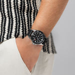 Load image into Gallery viewer, Hamilton Khaki Navy auto H82415330 - cassa acciaio - cinturino caucciù nero - quadrante nero con datario - polso