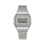 Load image into Gallery viewer, Casio Iconic A158WEM-7EF - bracciale e cassa acciaio - quadrante digitale argento