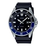 Load image into Gallery viewer, Casio MDV-100 MDV-107-1A2V - cassa acciaio - cinturino resina nera - quadrante nero con datario