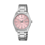 Load image into Gallery viewer, Casio LTP-1302 LTP-1302PD-4AVEF - cassa e bracciale acciaio - quadrante rosa con datario