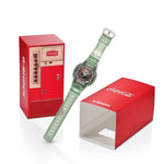 Load image into Gallery viewer, Casio G-shock x Coca-Cola GA-2100CC-3AER - cinturino e cassa resina verde chiaro - quadrante marrone multifunzione