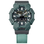 Load image into Gallery viewer, Casio GA-010 GA-010CE-2AER - cinturino verde in tessuto - cassa e quadrante verdi