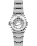 Load image into Gallery viewer, Cassa in acciaio inox da 28 mm con lunetta con diamanti incastonati e dettagli in oro bianco 18K