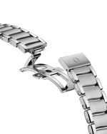 Load image into Gallery viewer, Bracciale in acciaio inox con maglie lucide e satinate e chiusura deployante dell’Omega De Ville Ladymatic Co-Axial