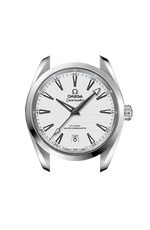 Load image into Gallery viewer, Profilo laterale della cassa in acciaio lucido e spazzolato da 38 mm con vetro zaffiro bombato antiriflesso e corona a vite.