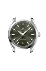 Load image into Gallery viewer, Cassa simmetrica in acciaio inossidabile da 38 mm con fondello a bordo ondulato e bracciale in acciaio inox lucidato e satinato