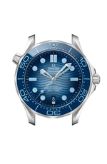 Load image into Gallery viewer, Profilo laterale della cassa in acciaio inox lucido e spazzolato da 42 mm con vetro zaffiro bombato antiriflesso.