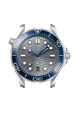 Load image into Gallery viewer, Cassa in acciaio inox da 42 mm con lunetta girevole unidirezionale in ceramica blu con scala graduata in smalto bianco