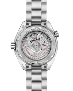 Load image into Gallery viewer, Lunetta girevole unidirezionale in ceramica nera lucida con scala graduata Liquidmetal™ dell’orologio Omega Seamaster Planet Ocean 600M 39,5 mm.