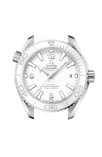 Load image into Gallery viewer, Lunetta girevole unidirezionale in ceramica bianca con scala graduata Liquidmetal™ e profilo laterale della cassa in acciaio inox da 39,5 mm.