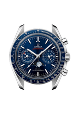 Load image into Gallery viewer, Cassa in acciaio inox da 44,25 mm con lunetta in ceramica blu con scala tachimetrica Liquidmetal™ e vetro zaffiro bombato antiriflesso