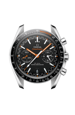 Load image into Gallery viewer, Cassa in acciaio inox da 44,25 mm con vetro zaffiro bombato antiriflesso e lunetta fissa in ceramica nera con scala tachimetrica Liquidmetal™