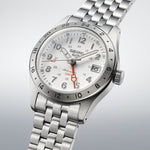 Load image into Gallery viewer, Seiko 5 sports SSK059K1 - bracciale e cassa acciaio - quadrante bianco con datario e funzione GMT