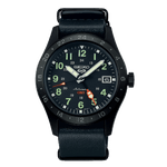 Load image into Gallery viewer, Seiko 5 sports SSK025K1 - cinturino pelle nero - cassa acciaio nero - quadrante nero con datario