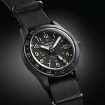 Load image into Gallery viewer, Seiko 5 sports SSK025K1 - cinturino pelle nero - cassa acciaio nero - quadrante nero con datario